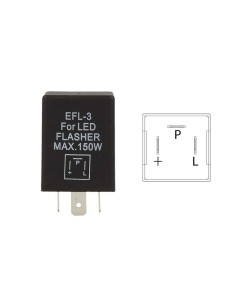 Flasher Led Lampeggiatore Rele Relay 3 Pin EFL3 12V Per Frecce Led Auto Americano 2
