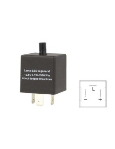 Flasher Led Lampeggiatore Rele Relay Frequenza Regolabile 3 Pin 12V CF14 Per Frecce Led Auto Europea Americano 2