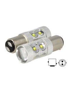 Lampada Led BAY15D 1157 P21/5W 50W 12V 24V Bianco Luce Diurne Peugeot RCZ 2