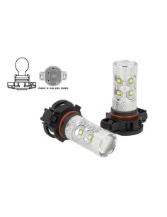 Lampada Led PS24W FF H16 5202 9009 PG20/3 PS19W 50W 12V 24V Luci Diurne Audi A3 A4 Peugeot 207 208 307 Citroen C3 C4 Renault San 2