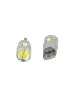 Lampadina Led Canbus T10 W5W 6 Smd 5630 Bianco No Errore Check Luci 12V Senza Polarita Con Lente Ingrandimento Super Luminoso 2