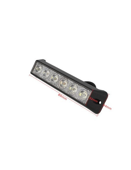 Fanale Luci Diurne A Led DRL Work Light Faro Da Lavoro 12V 24V 18W (6X3W) IP67 Bianco Flood