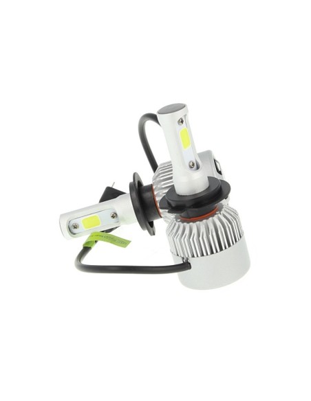 Kit Full Led Cob H7 30W Con Ventilatore 12V 24V Attacco Smontabile All In One Senza Driver 3000 Lumen