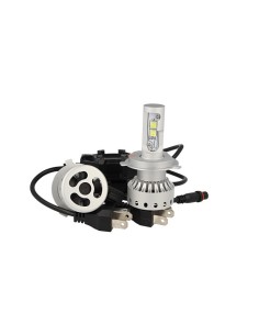 Kit Full Led Canbus H4 40/40W 5000 Lumens Con Ventilatore 12V 24V 4 Cree XHP 50 Attacco Smontabile