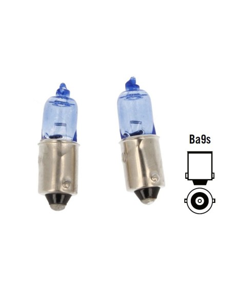 Lampada H10W 12V 10W BA9s Halogen Con Effetto Gas XENON Bianco 64113 LLB433A Piedi Dritti Per Luce Lettura Interna