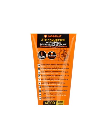 WARM UP AFT Convertor Antivibrazione Convertitore di Coppia Per Cambio Automatico 100ml