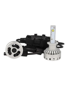 Kit Full Led Canbus H1 40W 5000 Lumens Dissipazione Con Ventilatore 12V 24V 2 Smd Philips MZ Attacco Smontabile Fuoco Regolabile