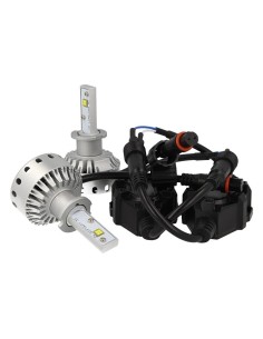 Kit Full Led Canbus H3 40W 5000 Lumens Dissipazione Con Ventilatore 12V 24V 2 Smd Philips MZ Attacco Smontabile Fuoco Regolabile