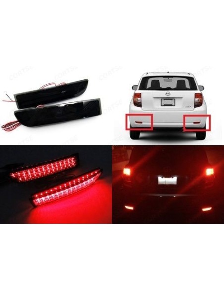 Kit 2 Fanali Posteriori A Led Nero Fume Per Toyota Alphard T270 Avensis Previa Estima RAV4