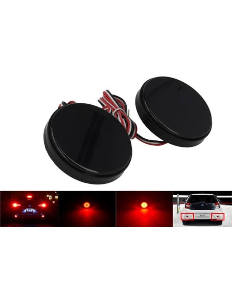 Kit 2 Fanali Posteriori A Led Nero Fume Per Toyota Sequoia Highlander ZRR70 Voxy Sostituzione Riflettore Catarifrangente Origina