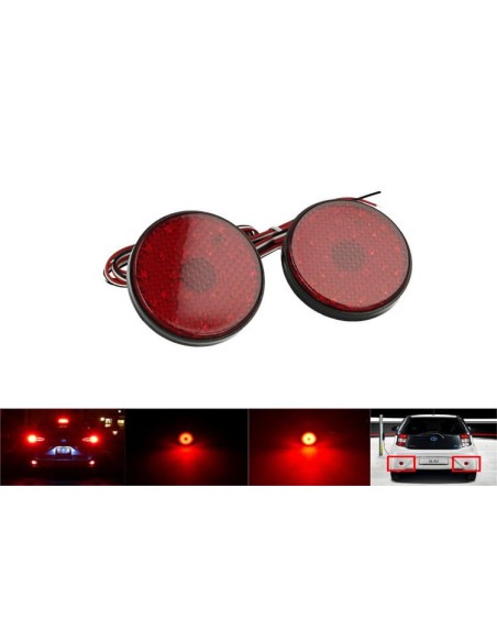 Kit 2 Fanali Posteriori A Led Rosso Per Toyota Sequoia Highlander ZRR70 Voxy Sostituzione Riflettore Catarifrangente Originale
