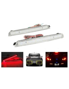 Kit 2 Fanali Posteriori A Led Trasparente Per Mazda 3 Axela BK Rear Bumper Tail Brake Reflector Light