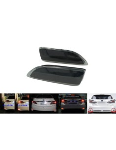 Kit 2 Fanali Posteriori A Led Nero Fume Per Lexus CT 200h Toyota Corolla Rear Bumper Reflector Light