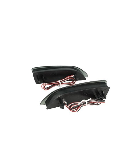Kit 2 Fanali Posteriori A Led Nero Fume Per Lexus CT 200h Toyota Corolla Rear Bumper Reflector Light