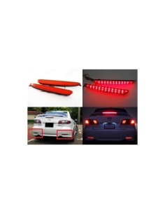 Kit 2 Fanali Posteriori A Led Rosso Per Mazda 6 Atenza GG Sostituzione Riflettore Catarifrangente Rear Bumper Reflector Tail Bra