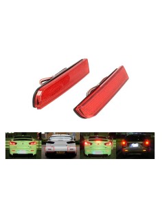 Kit 2 Fanali Posteriori A Led Rosso Per Mitsubishi Lancer Outlander Sport RVR ASX Rear Bumper Tail Brake Reflector Light
