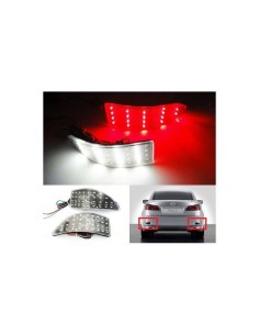 Kit 2 Fanali Posteriori A Led Trasparente Per Lexus IS 250 300h 350 MK III XE30 Rear Bumper Reflector Light