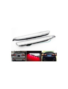 Kit 2 Fanali Posteriori A Led Trasparente Per Mazda 3 Rear Bumper Tail Brake Reflector Light
