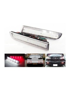 Kit 2 Fanali Posteriori A Led Trasparente Per Mitsubishi Lancer Outlander Sport RVR ASX