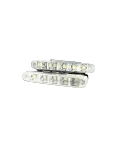 Kit Luci Diurne Led DRLs Daytime Runing Lights Daylight 12V 5W IP65 Universale Omologato E4