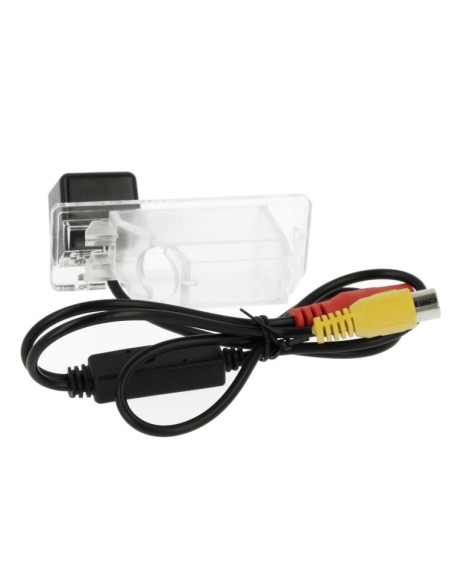 Telecamera Posteriore Per Luce Targa Specifica Skoda Octavia 2008-2013 Linea Guida Effetto Specchio Selezionabile