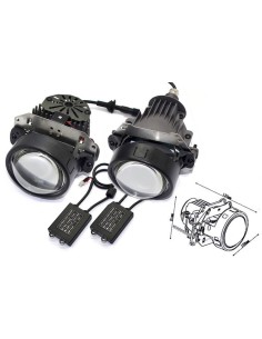 Kit Lenticolare Full Led Proiettore Bi-Led 3 Pollici 35W Universale Retrofit Per Toyota Highlander Ford Everest Jeep Cherokee Co 2