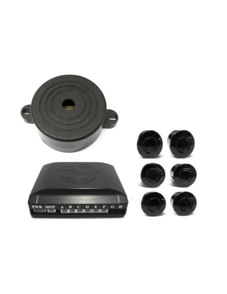 Kit 6 Sensori di Parcheggio Posteriori Staccabile Cicalino Acustico Per Auto Grande Come Suv Jeep Station Wagon Furgone SB-301S-