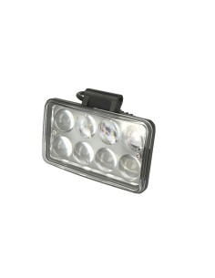 Fanale Rettangolare 24W Doppia Luminosita Hi Low Led Work Light Spot Lente Ingrandimento 4D Faro Da Lavoro 9V-60V IP67 Bianco