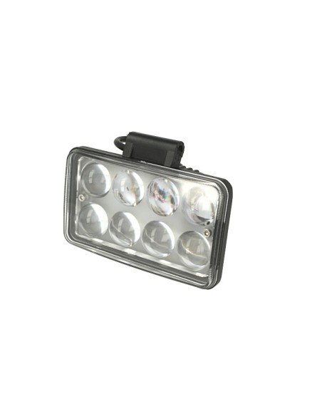 Fanale Rettangolare 24W Doppia Luminosita Hi Low Led Work Light Spot Lente Ingrandimento 4D Faro Da Lavoro 9V-60V IP67 Bianco
