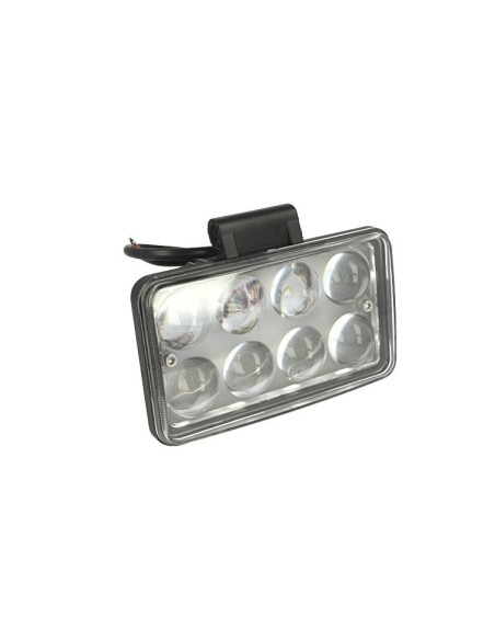 Fanale Rettangolare 24W Doppia Luminosita Hi Low Led Work Light Spot Lente Ingrandimento 4D Faro Da Lavoro 9V-60V IP67 Bianco
