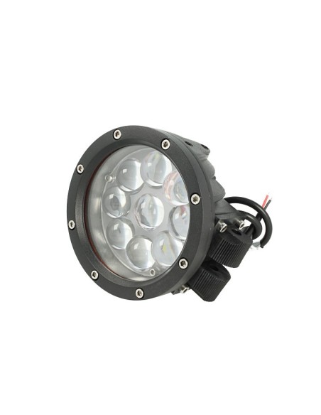 Fanale Led Rotondo Supplementare Ausiliario 45W 12V 24V 36V 48V 60V Faro Da Lavoro Di Profondita Per Jeep Camion Tir Barca Super