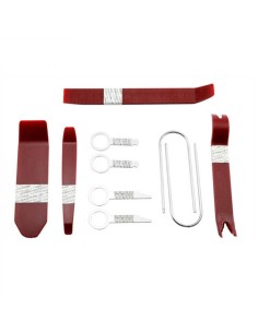 Kit Leva Antigraffio Strumenti Rimozione Professionale Per Smontaggio Audio Video Luci Cruscotto Auto 10 Pezzi