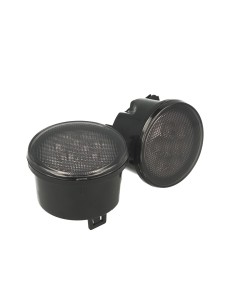 Coppia Frecce Led Anteriori Indicatore Lente Fume Per Jeep Wrangler JK 2007-2017 Arancione 12V 3W