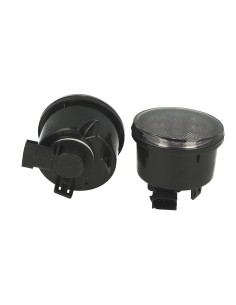 Coppia Frecce Led Anteriori Indicatore Lente Fume Per Jeep Wrangler JK 2007-2017 Arancione 12V 3W 2