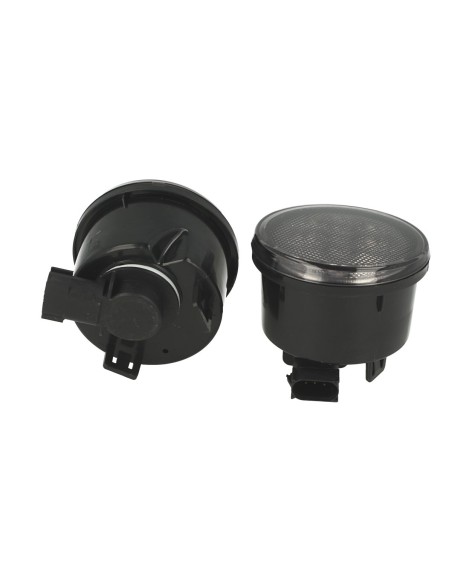 Coppia Frecce Led Anteriori Indicatore Lente Fume Per Jeep Wrangler JK 2007-2017 Arancione 12V 3W