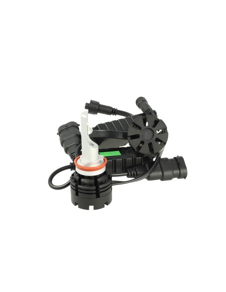 Kit Full Led Canbus H8 H11 H9 40W Specifica Per Auto Con Faro Lenticolare Dissipatore A Ventola Cree XHP 70 Attacco Smontabile F