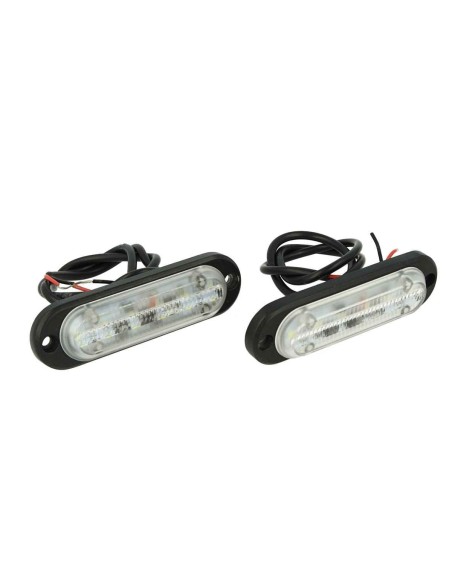 Luci Diurne Led DRLs Driving Light 12V 24V 6X1W IP68 Universale Per Auto Camion