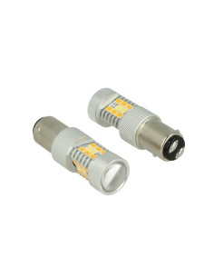 Lampada Led BAY15D 1157 12V P21/5W Dual Color Bianco + Arancione 28 Smd 2835 Frecce