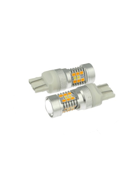Lampada Led T20 7443 W21/5W Dual Color Bianco + Arancione Per Honda CR-V Civic Toyota RAV4 Yaris Infiniti G25 Mazda 3 6 MX-5 Nis