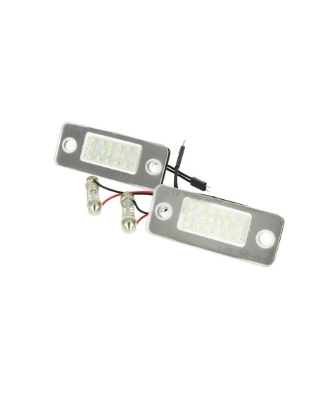 Kit Luci Targa Led Audi A8 D3 2002-2010 Bianco Canbus No Errore OEM 4E0943021 E40943022