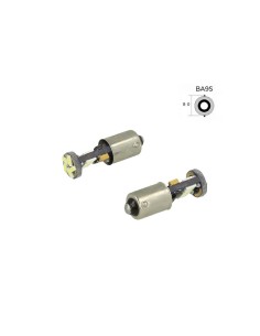 Lampadina Led Canbus T4W BA9S Piedi Dritti 15 Smd 4014 Bianco No Errore Check Luci 12V Senza Polarita 2