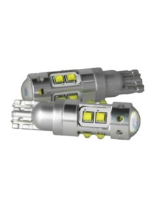 Lampada Led T15 W16W T10 W5W 12V 50W 10 Smd Cree Con Lente No Polarita Bianco Super Luminoso 2
