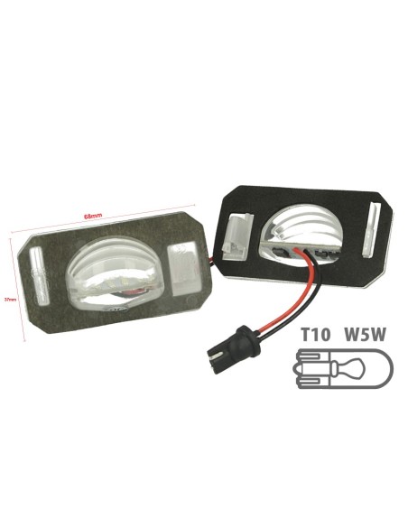 Kit Luci Targa Led Honda Geshitu 11-14 Spirior 09-15 Elysion 13-15 Jade 13-15 Ling Pai 13-15 Bianco Canbus
