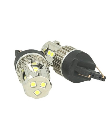 Lampada Led 7740 T20 W21W 12V 45W No Polarita Bianco Super Potente Lancia Ypsilon Iveco Daily VW Touran Audi Q3