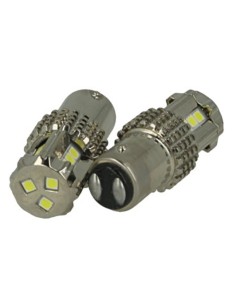 Lampada Led BAY15D 1157 P21/5W 12V 45W Bianco Super Potente Luci Diurne Peugeot RCZ 2