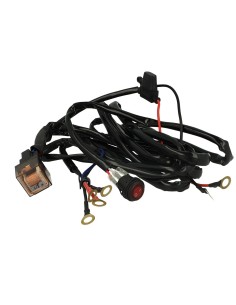 Kit Cablaggio 12V Con Interruttore Rele Fusibile Per Fari Led Da Lavoro Barra Led Con Doppio Uscita In Anelli