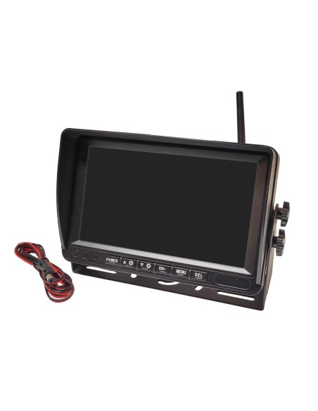 Monitor Wireless Ricevitore Professionale DVR Registratore 4 Canali 12V 24V Per Camion Tir 7 Pollici