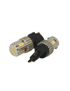 Lampada Led 3156 T25 PY27W 12V 45W No Polarita Arancione Super Luminoso Per Frecce 2