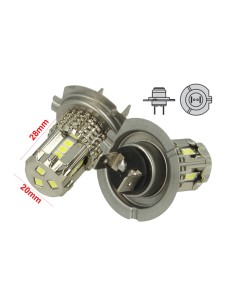 Lampada Led H7 12V 45W Bianco No Polarita Super Luminoso 1000 Lumens