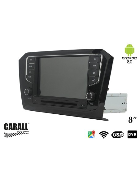Autoradio Android 8,0 VW Passat 2015 GPS DVD USB SD WI-FI Bluetooth Navigatore
